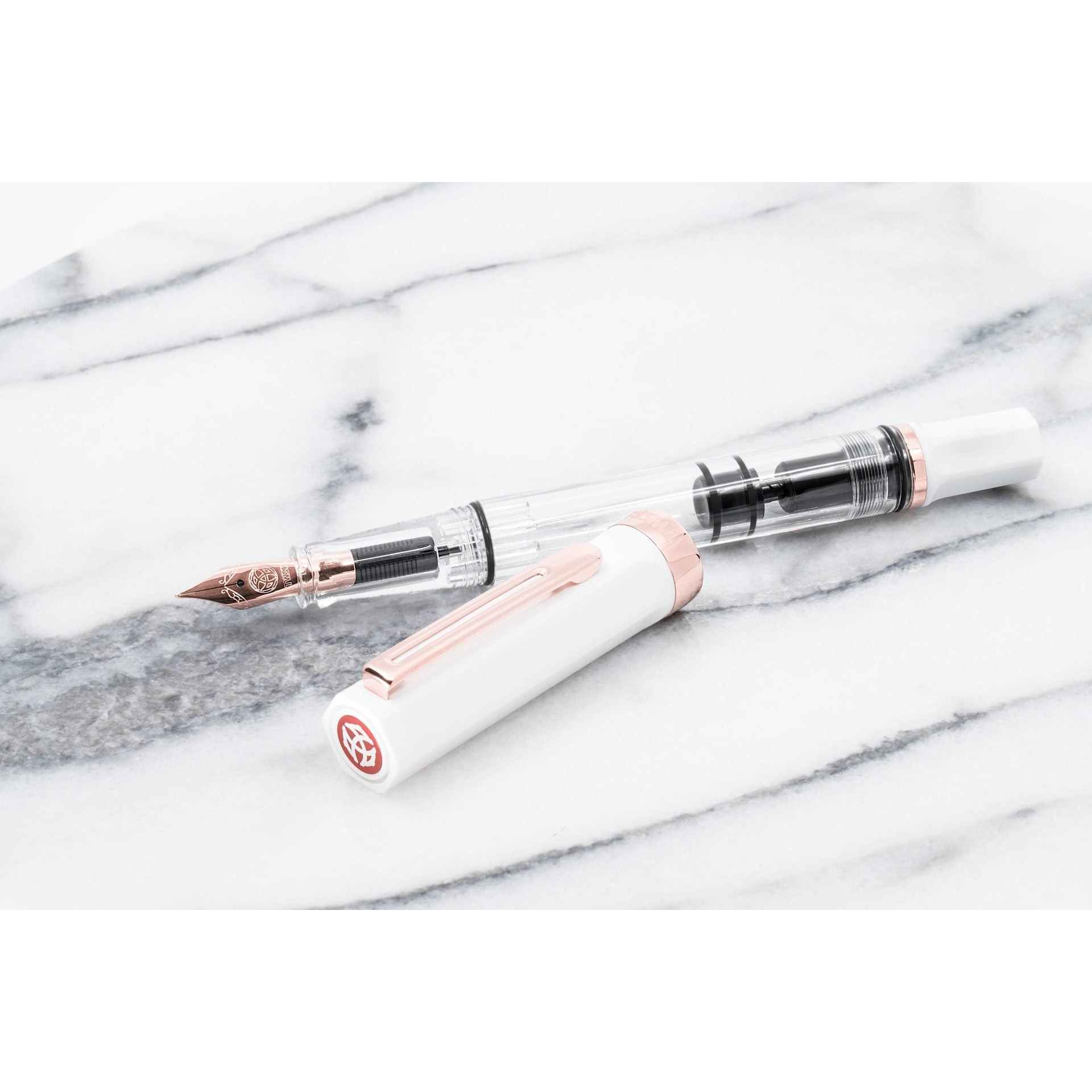 TWSBI ECO White Rose Gold Fountain Pen — gallery