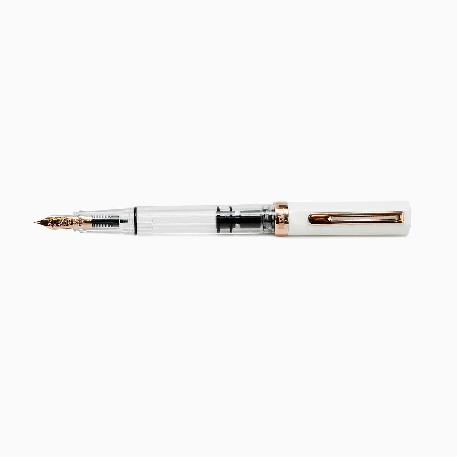TWSBI ECO White Rose Gold Fountain Pen — gallery