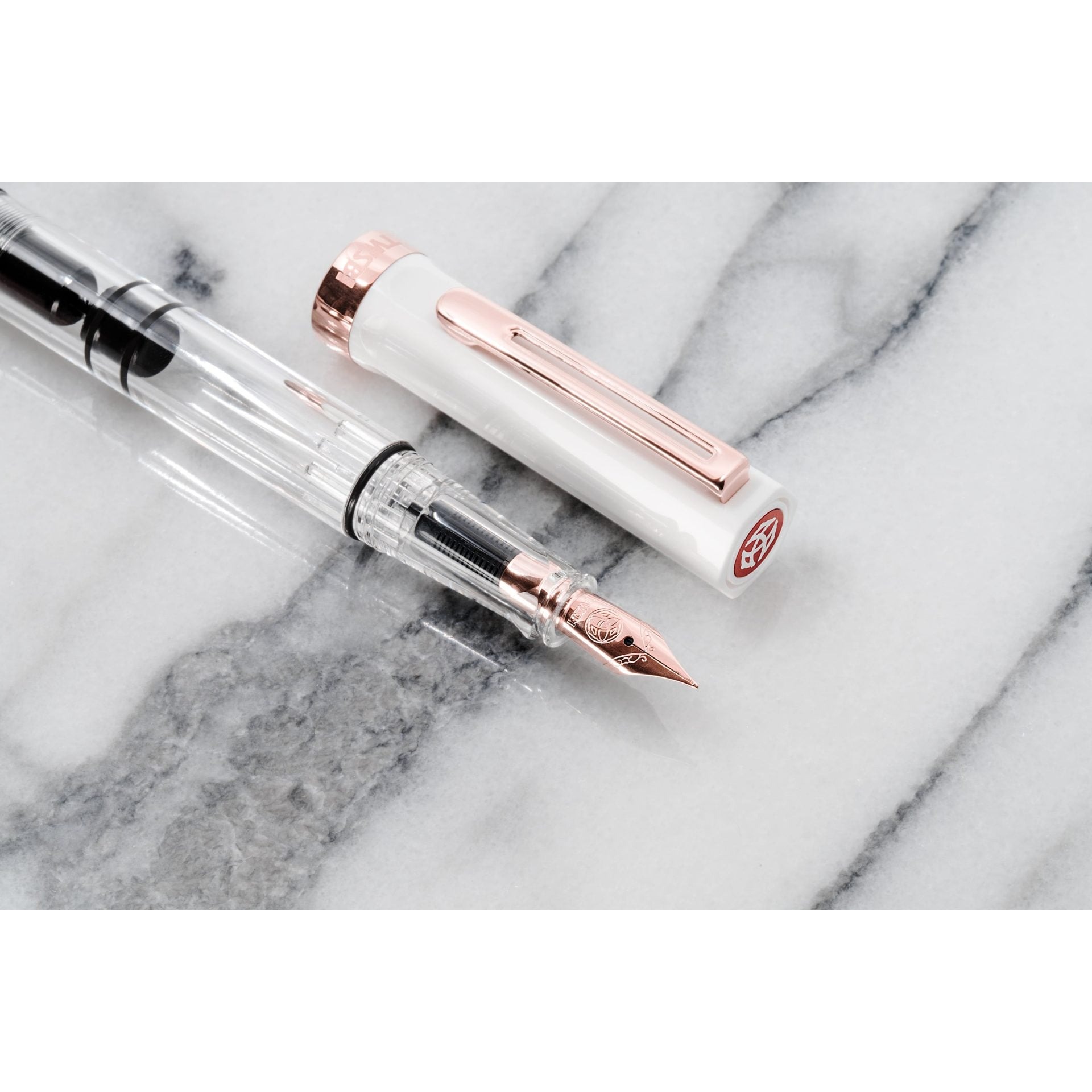 TWSBI ECO White Rose Gold Fountain Pen — gallery
