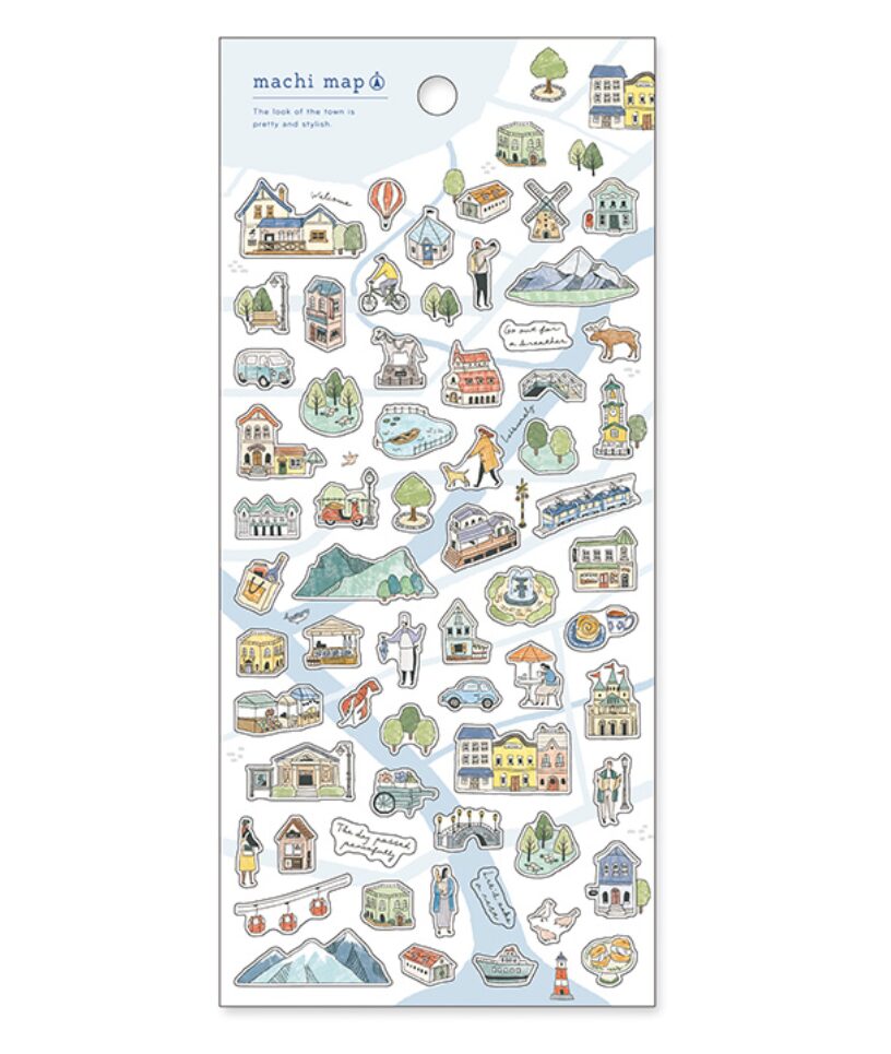 Mind Wave Machi Map Stickers (6 designs)