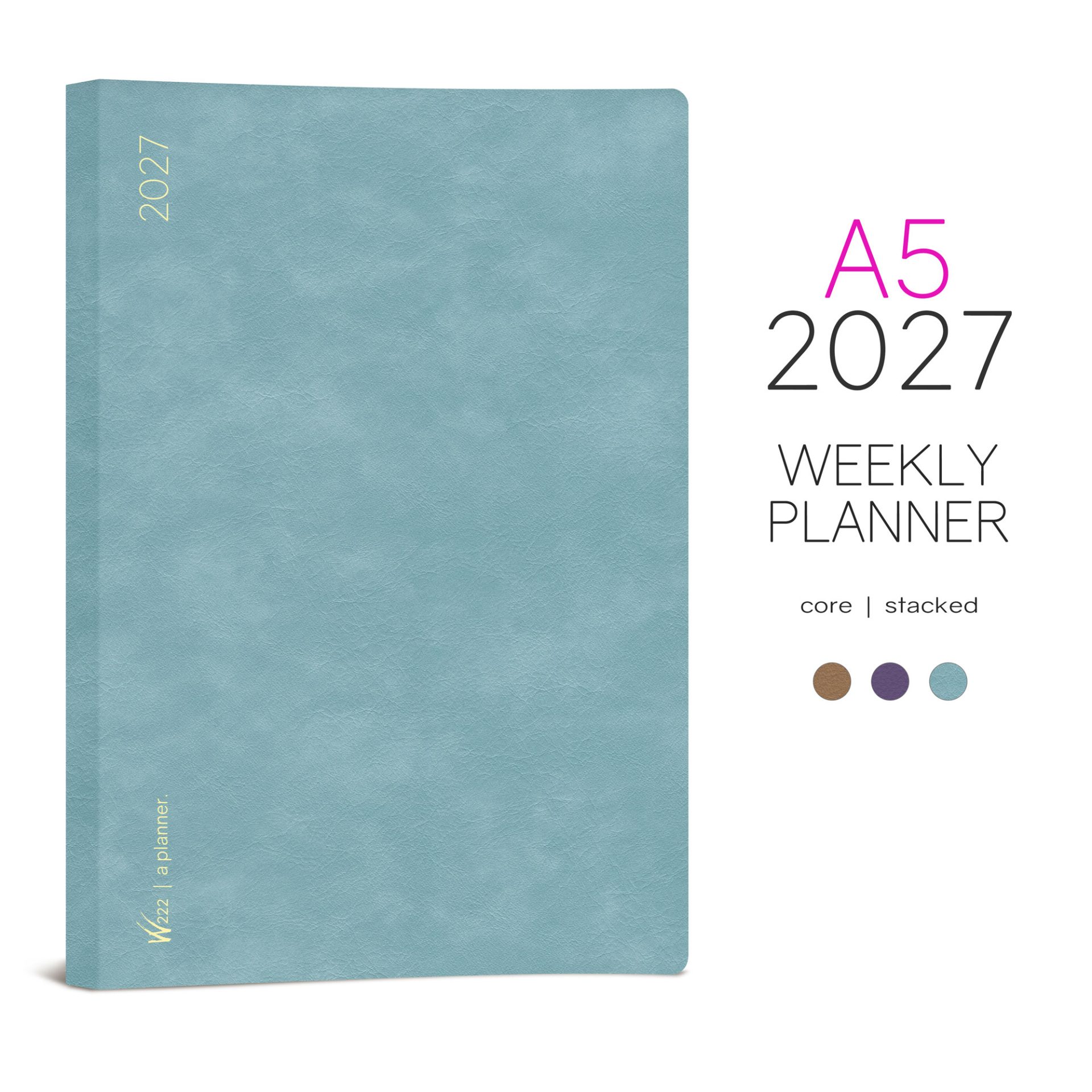 Wonderland222 A5 2027 Weekly Core Planner – Stacked Weekends — gallery