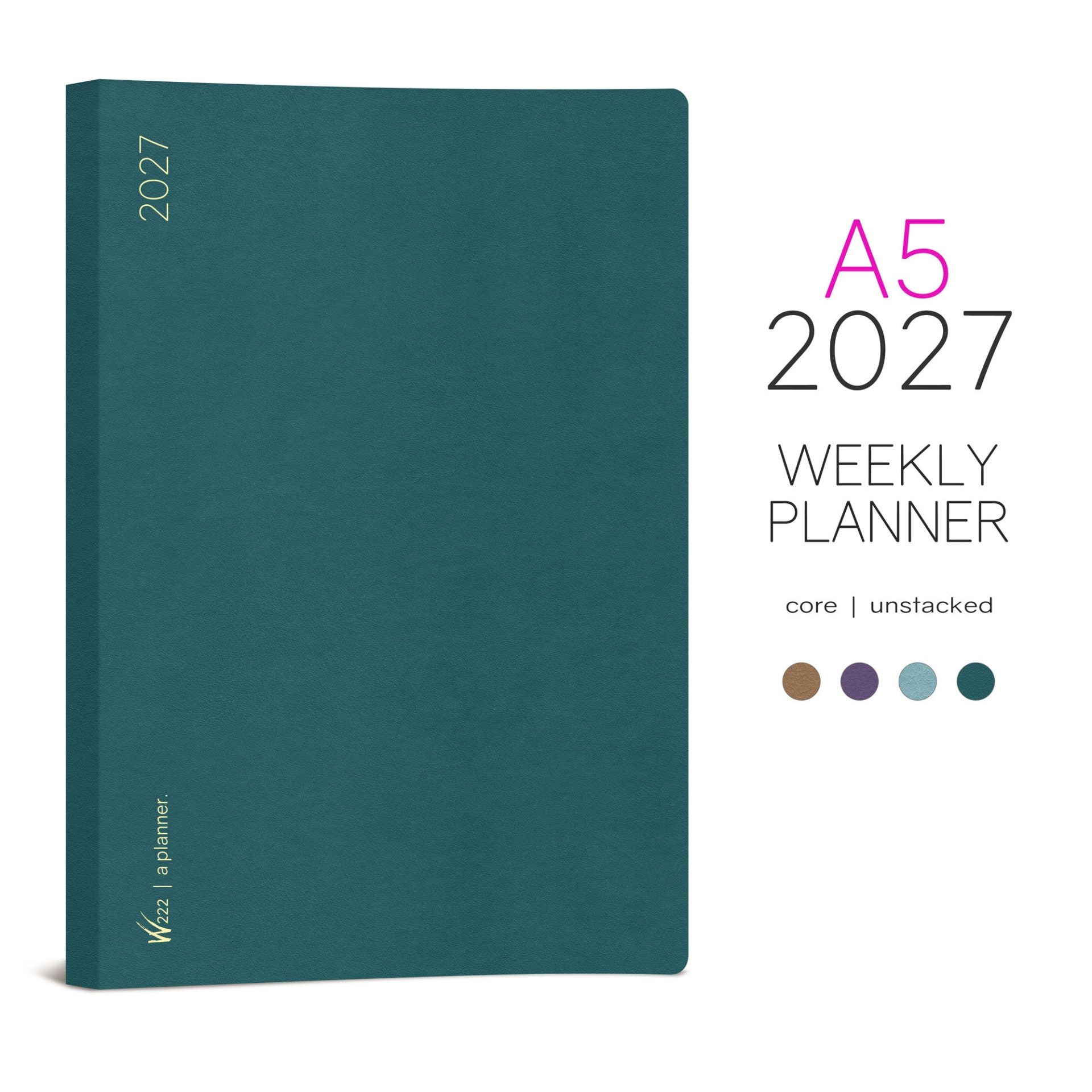 Wonderland222 A5 2027 Weekly Core Planner – Unstacked Weekends — gallery