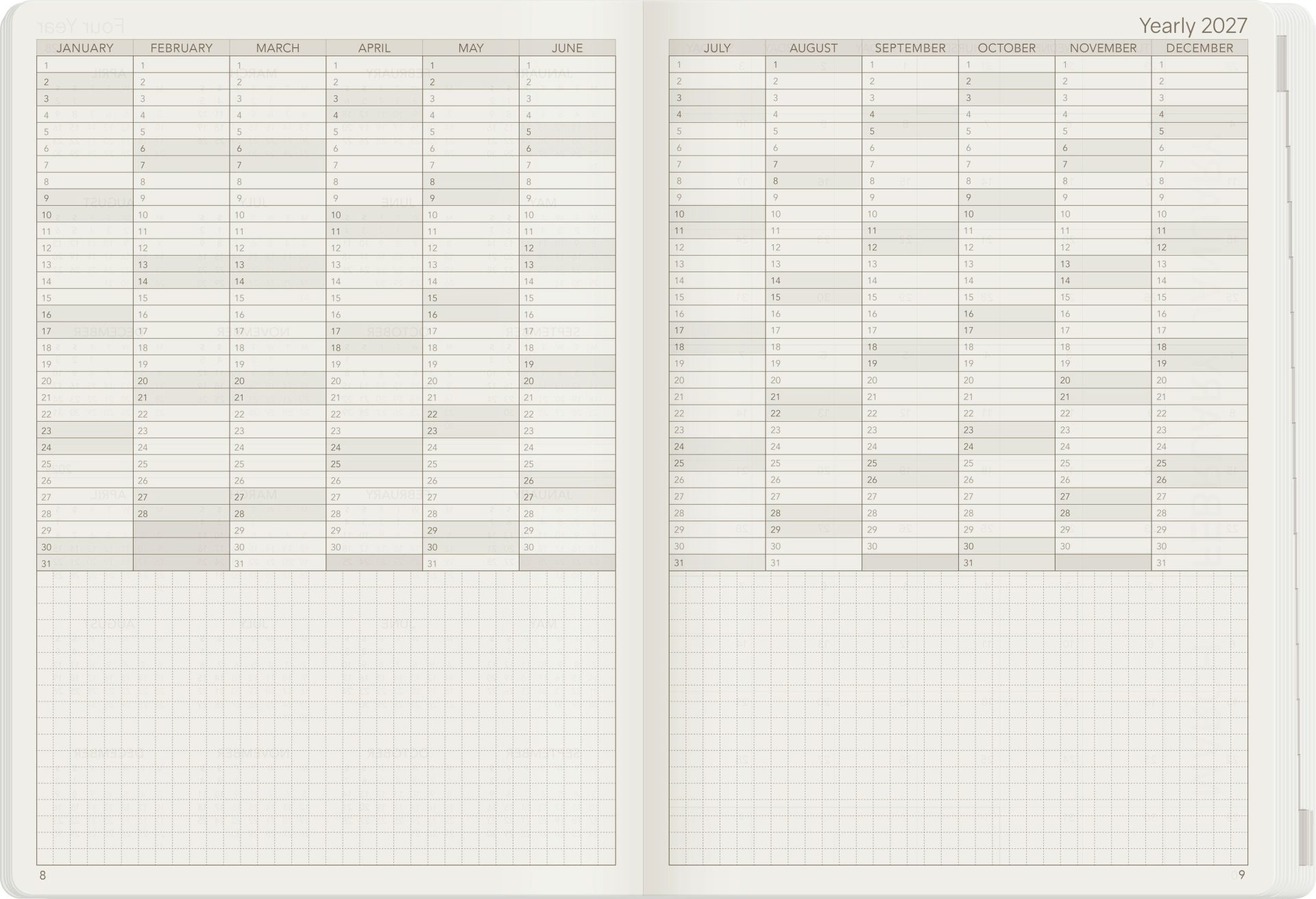 Wonderland222 A5 2027 Weekly Core Planner – Unstacked Weekends — gallery