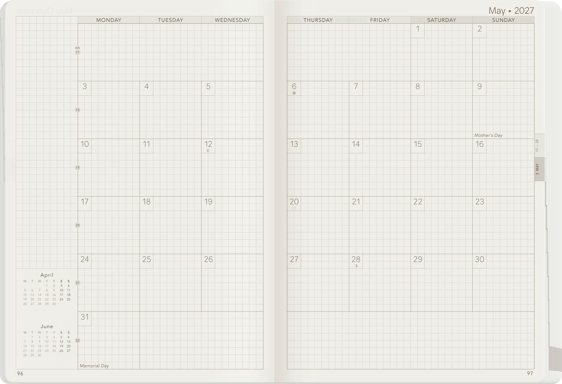 Wonderland222 A5 2027 Weekly Core Planner – Unstacked Weekends — gallery