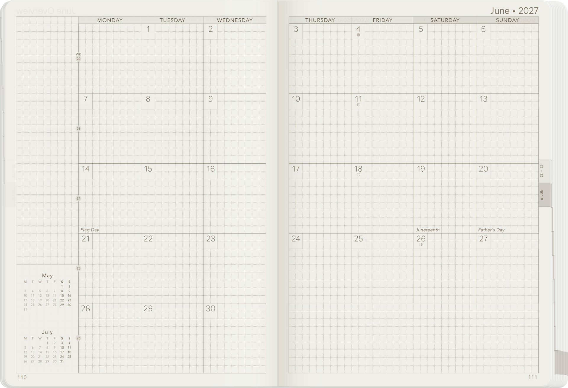 Wonderland222 A5 2027 Weekly Core Planner – Unstacked Weekends — gallery