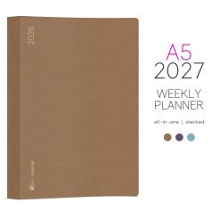 Wonderland222 A5 2027 Weekly Planner All-in-One – Stacked Weekends — gallery