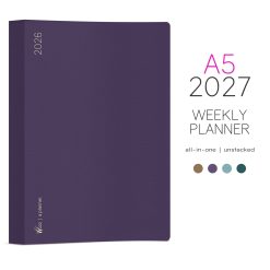 Wonderland222 A5 2027 Weekly Planner All-in-One – Unstacked Weekends — gallery