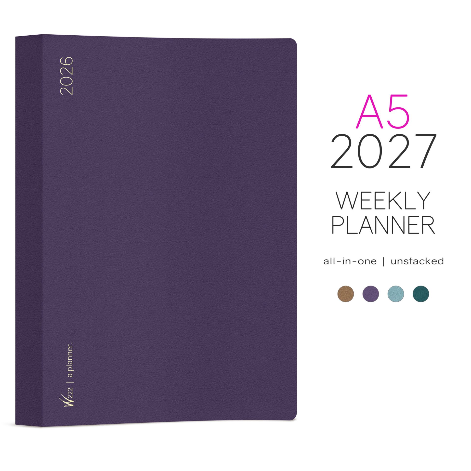 Wonderland222 A5 2027 Weekly Planner All-in-One – Unstacked Weekends — gallery