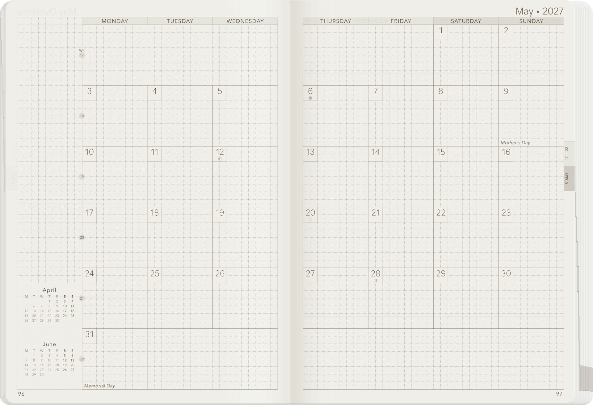 Wonderland222 A5 2027 Weekly Planner All-in-One – Unstacked Weekends — gallery