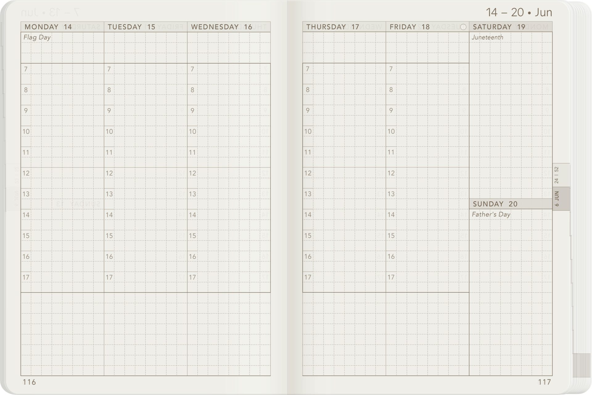 Wonderland222 A6 2027 Weekly Core Planner – Stacked Weekends — gallery
