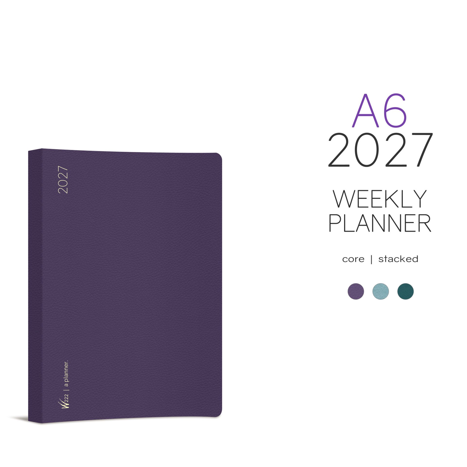 Wonderland222 A6 2027 Weekly Core Planner – Stacked Weekends — gallery