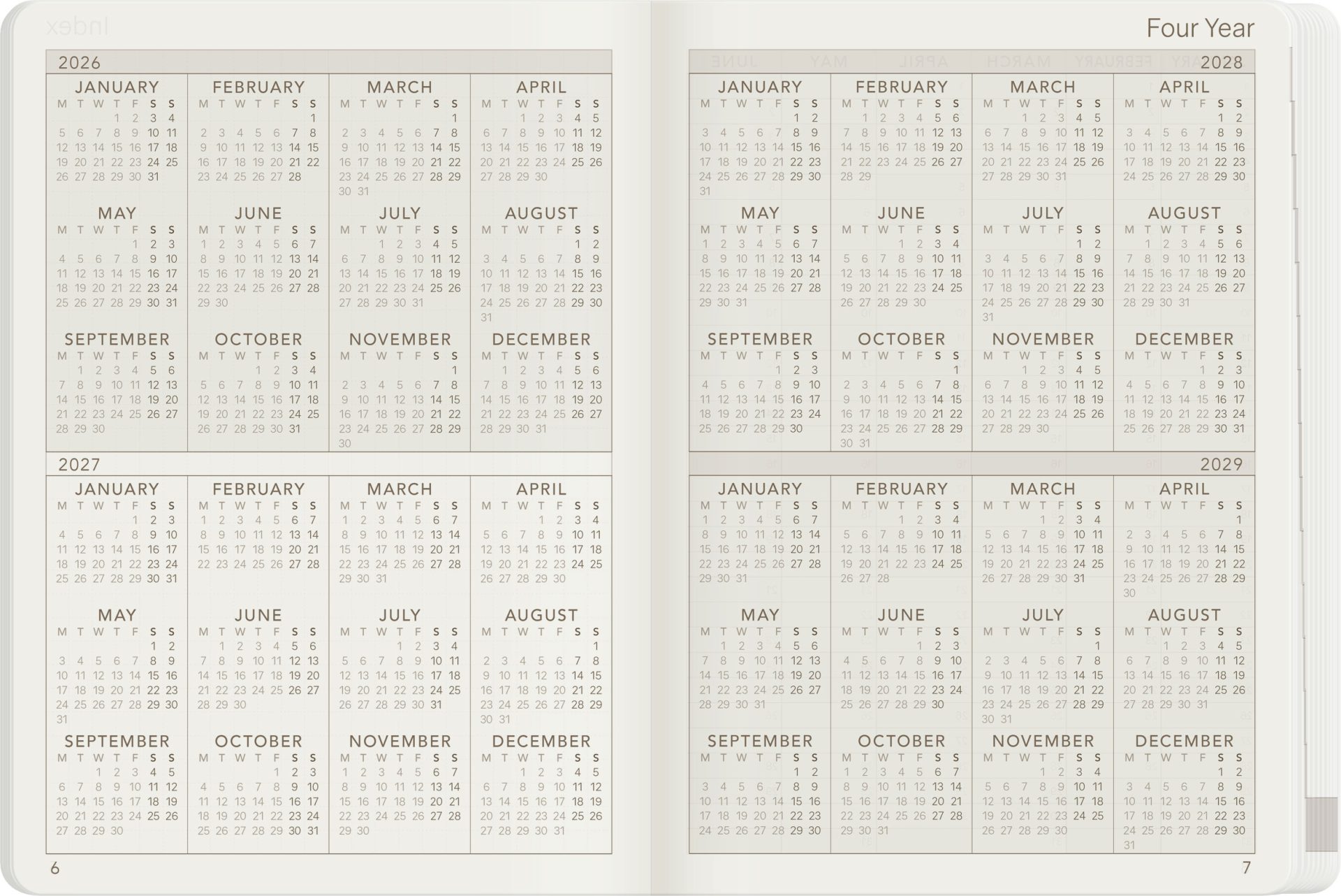 Wonderland222 A6 2027 Weekly Core Planner – Stacked Weekends — gallery