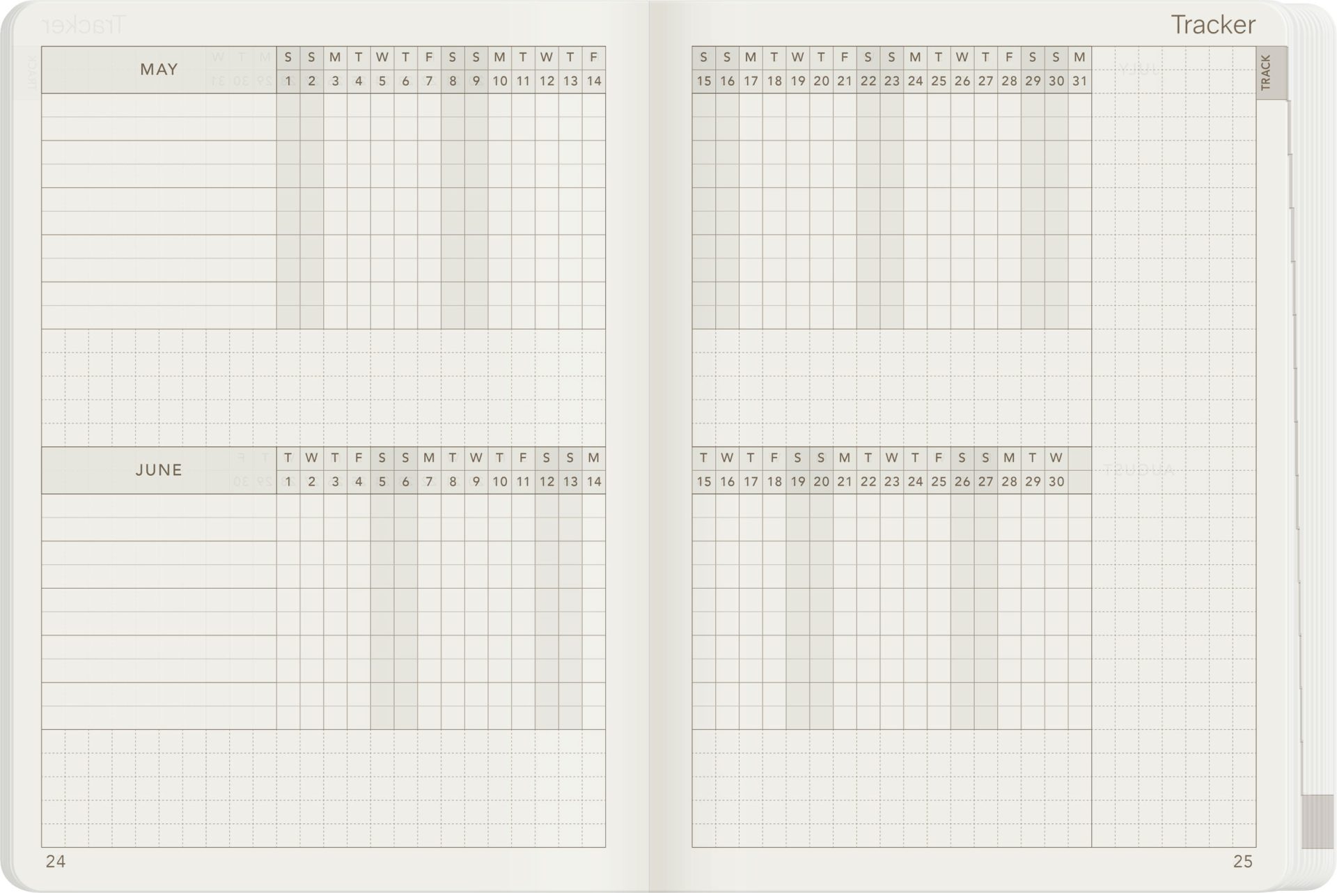 Wonderland222 A6 2027 Weekly Core Planner – Stacked Weekends — gallery