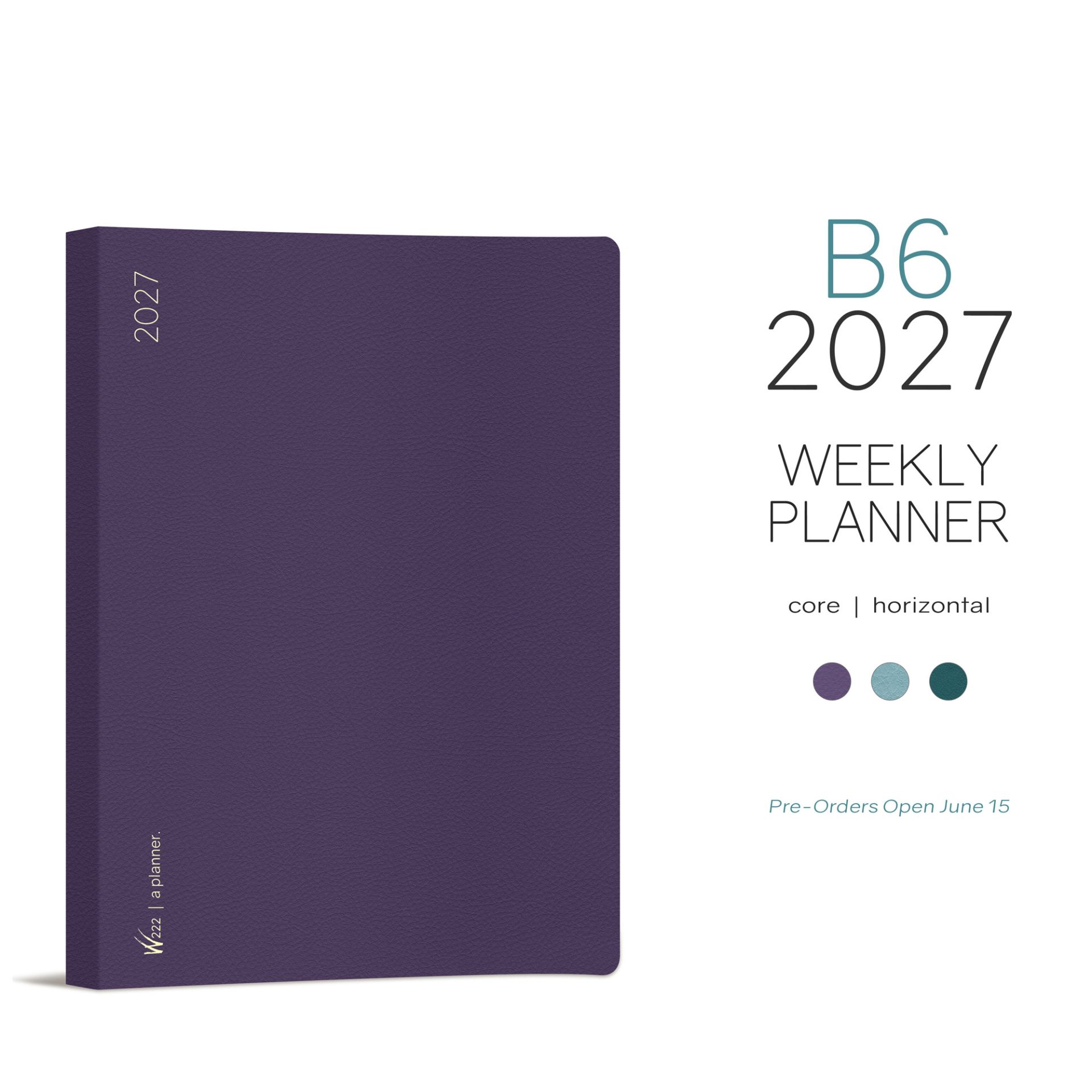 Wonderland222 B6 2027 Weekly Core Horizontal Planner