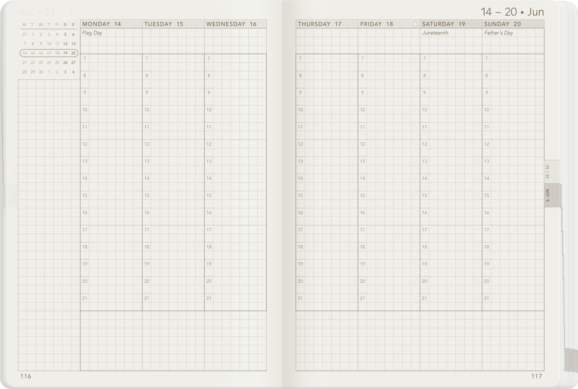 Wonderland222 B6 2027 Weekly Core Planner – Unstacked Weekends — gallery