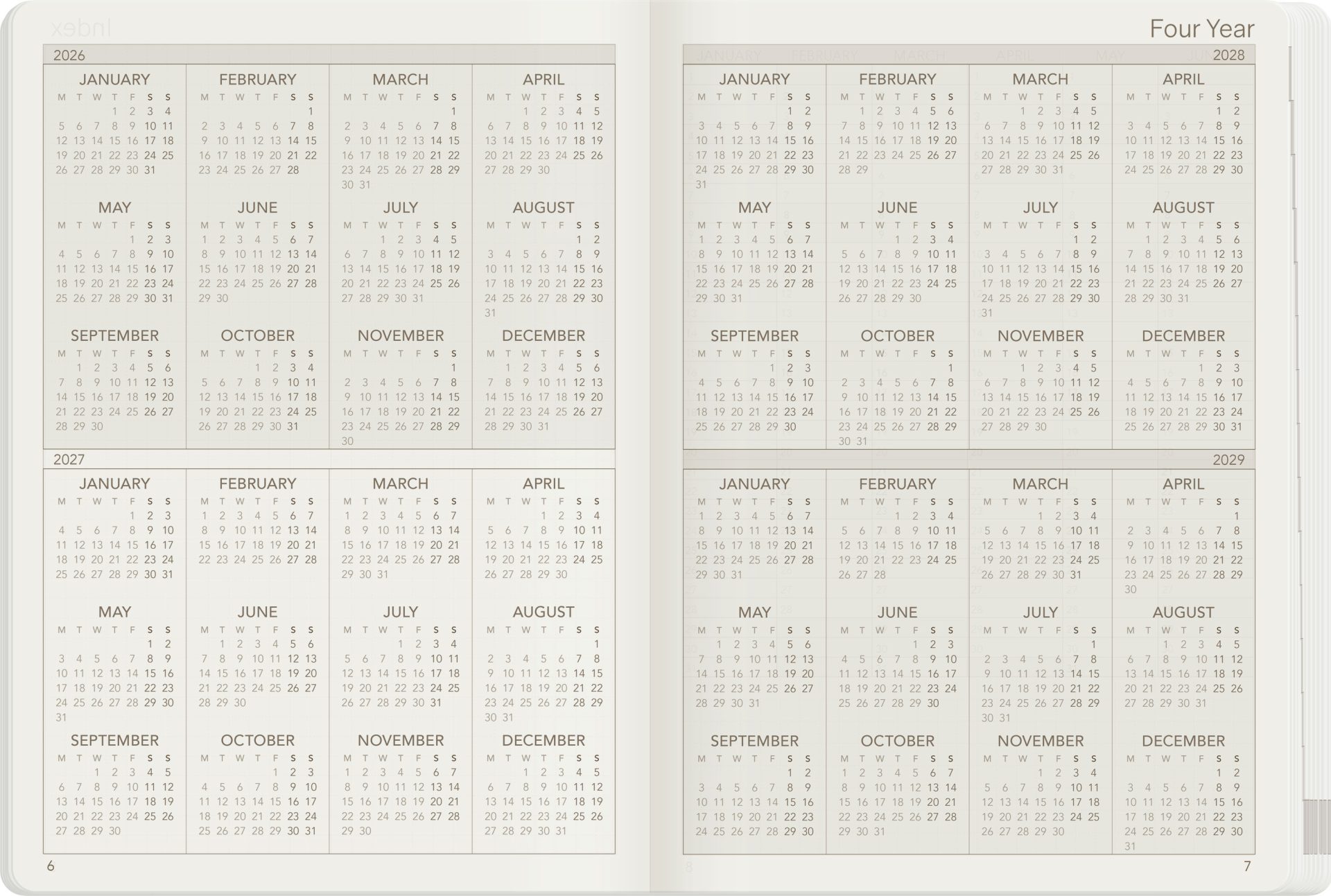 Wonderland222 B6 2027 Weekly Core Planner – Unstacked Weekends — gallery