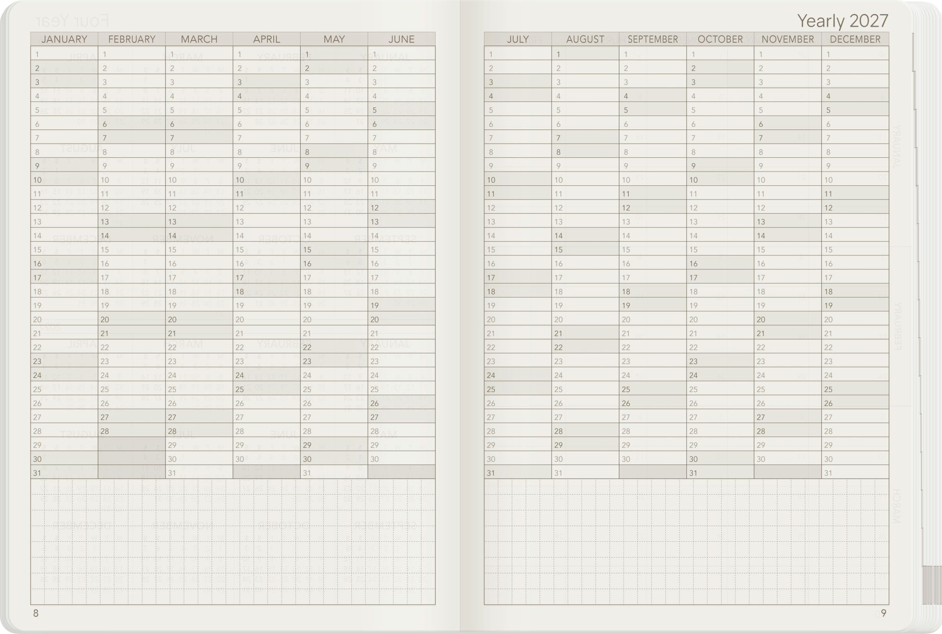 Wonderland222 B6 2027 Weekly Core Planner – Unstacked Weekends — gallery