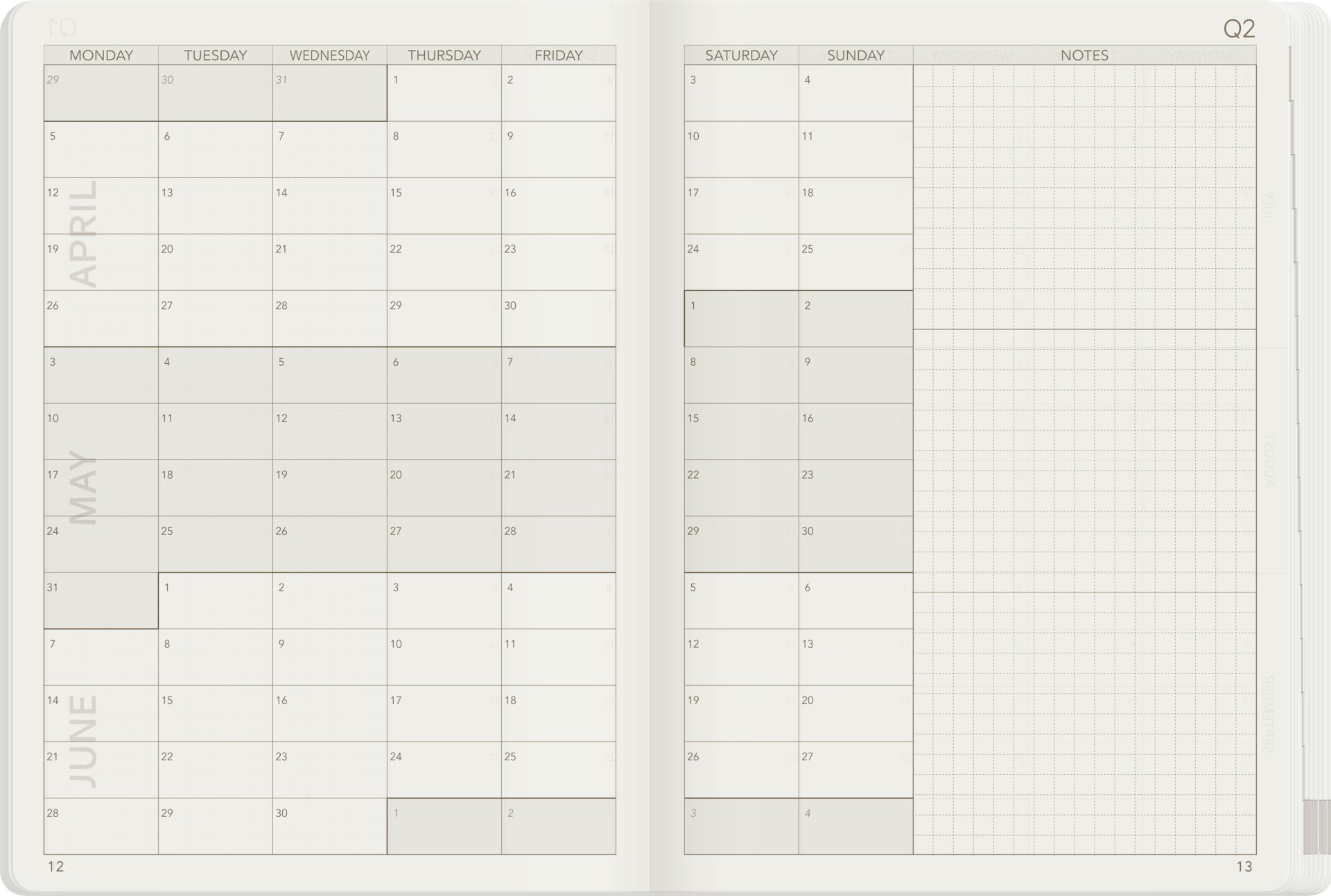 Wonderland222 B6 2027 Weekly Core Planner – Unstacked Weekends — gallery