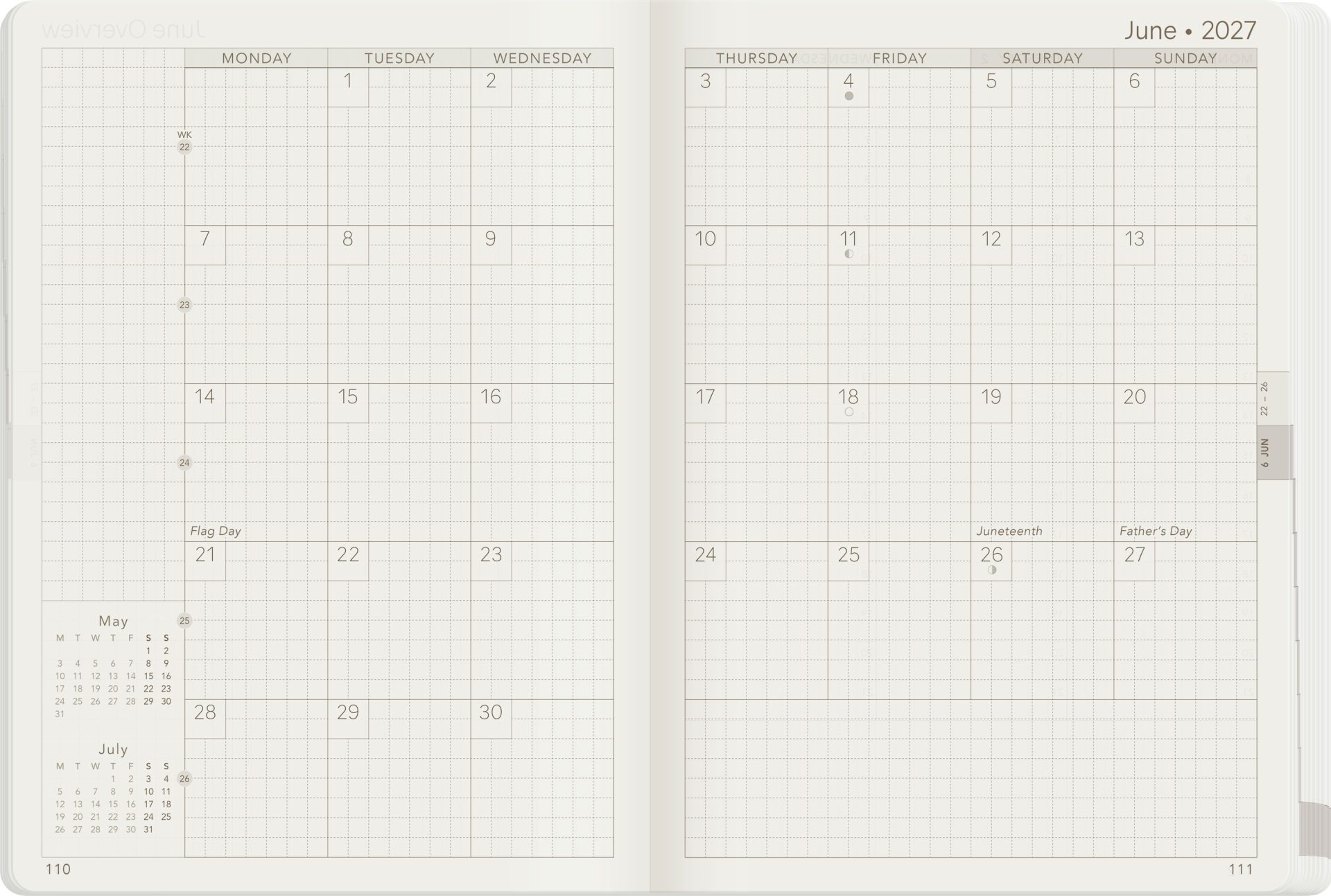 Wonderland222 B6 2027 Weekly Core Planner – Unstacked Weekends — gallery