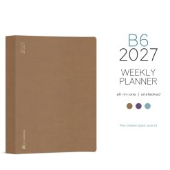 Wonderland222 B6 2027 Weekly Planner All-in-One – Unstacked Weekends