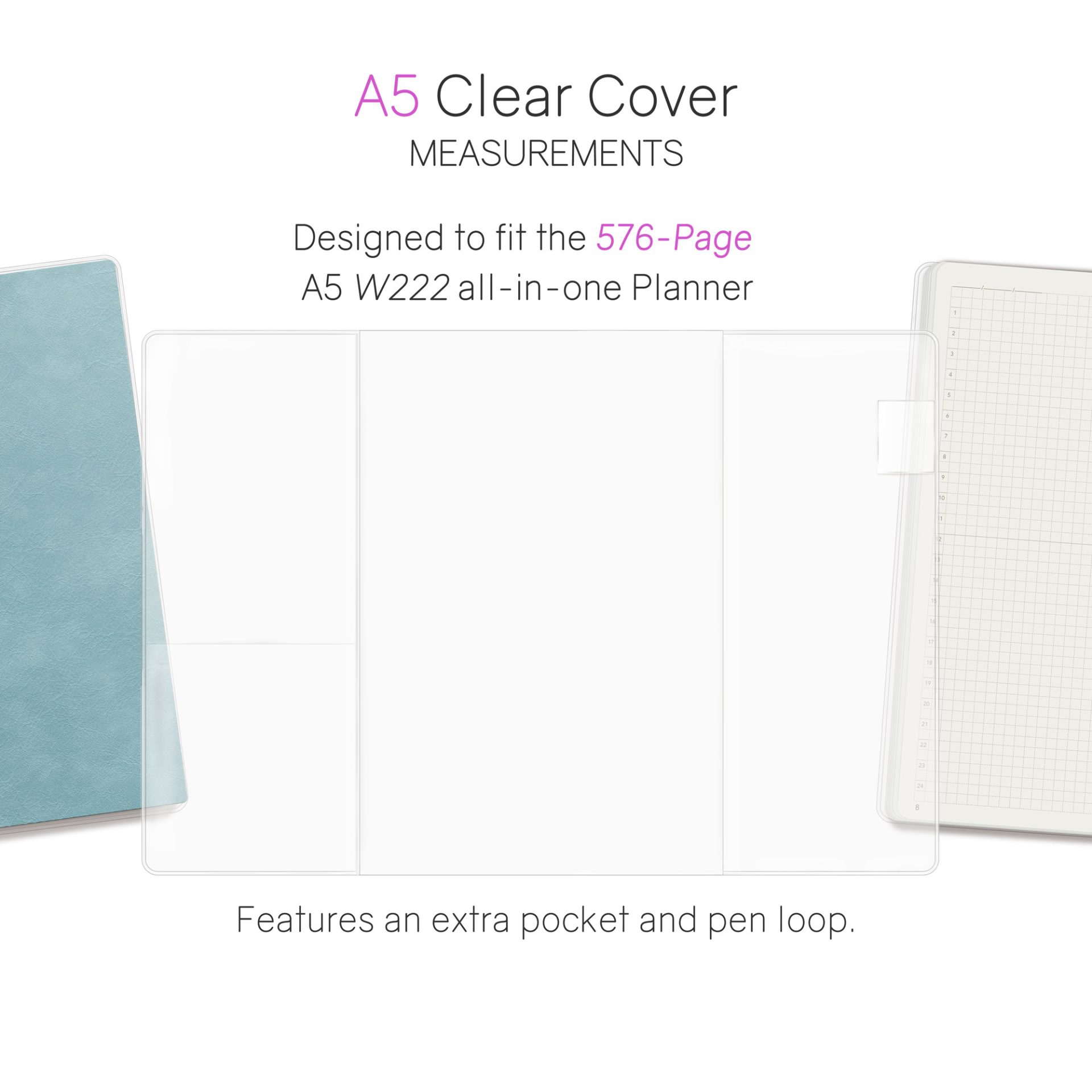 Wonderland222 Clear Cover for 2027 Notebook / Planner – 576 pages — gallery