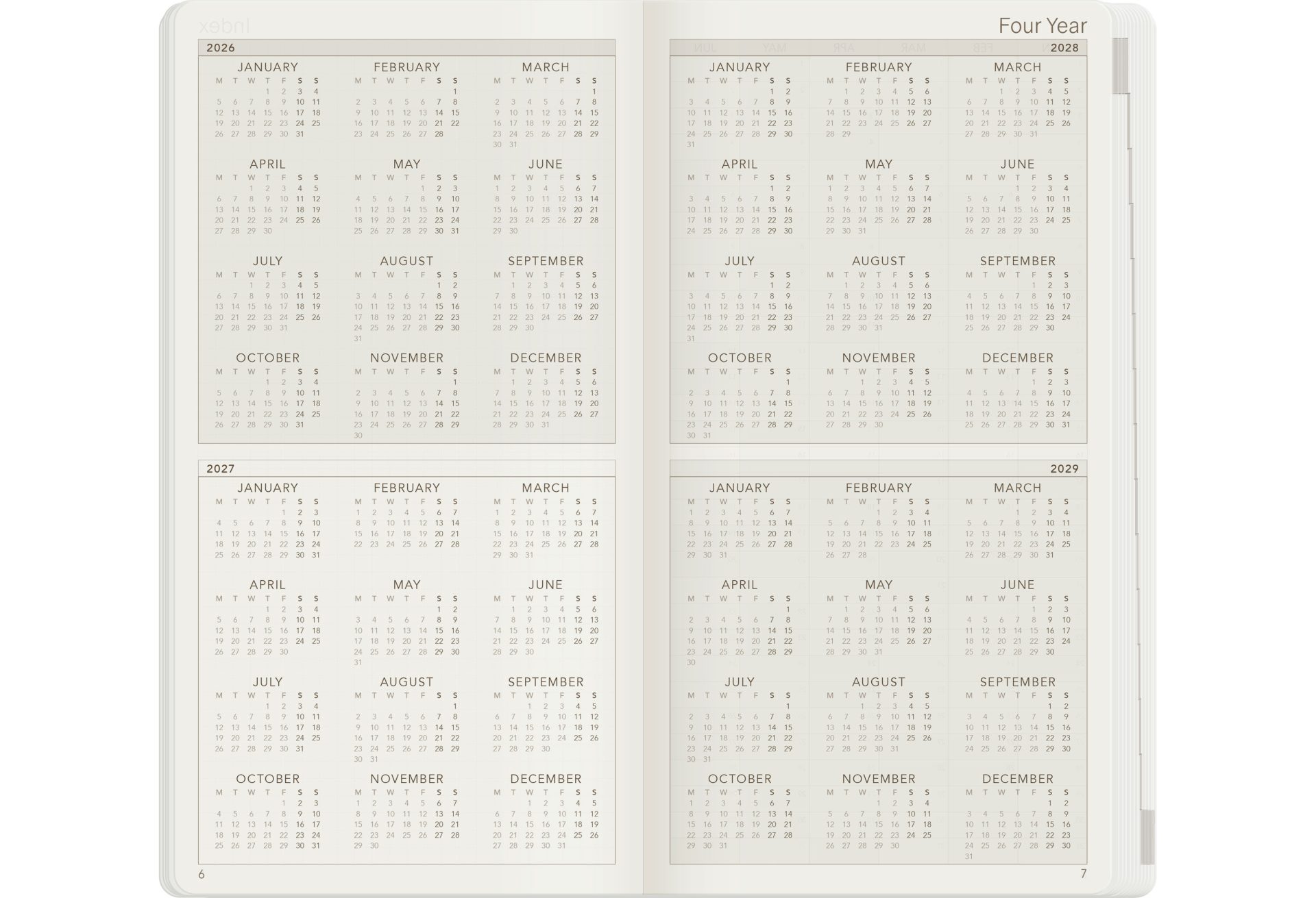 Wonderland222 W1 2027 Weekly Core Horizontal Planner — gallery