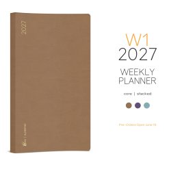 Wonderland222 W1 2027 Weekly Core Planner – Stacked Weekends