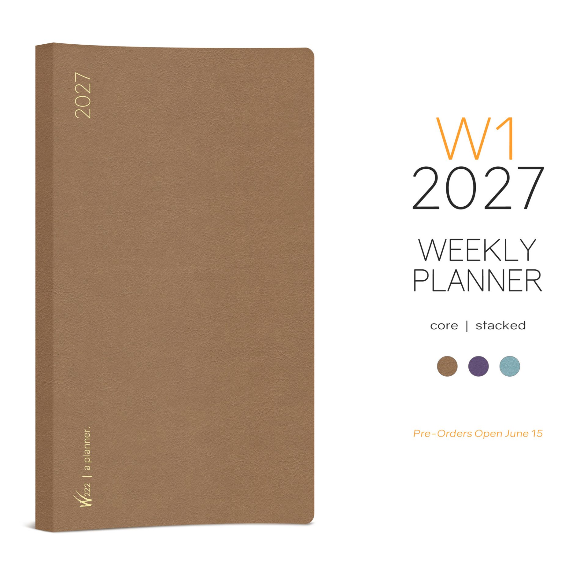Wonderland222 W1 2027 Weekly Core Planner – Stacked Weekends