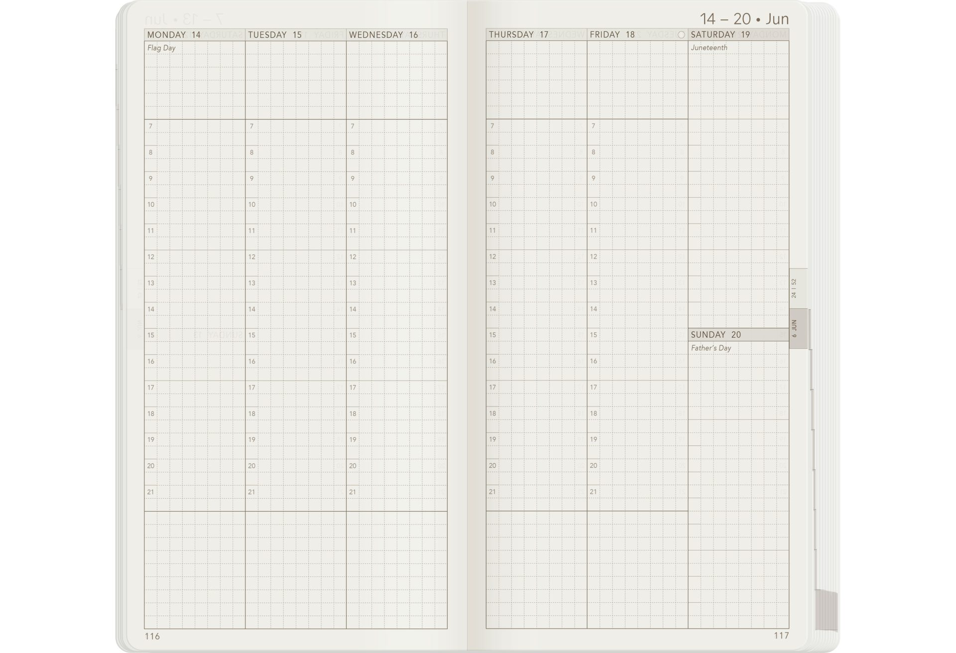 Wonderland222 W1 2027 Weekly Core Planner – Stacked Weekends — gallery