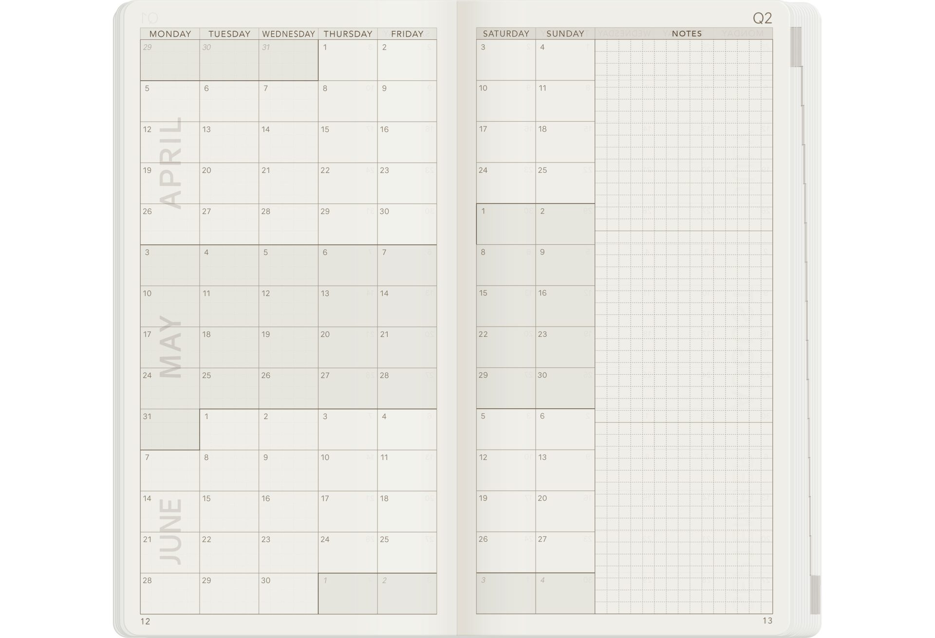 Wonderland222 W1 2027 Weekly Core Planner – Stacked Weekends — gallery