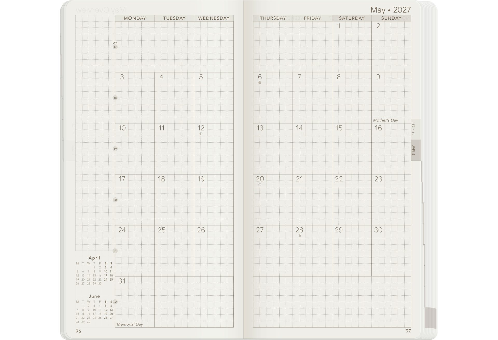 Wonderland222 W1 2027 Weekly Core Planner – Stacked Weekends — gallery