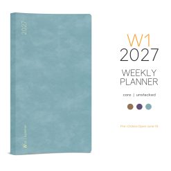 Wonderland222 W1 2027 Weekly Core Planner – Unstacked Weekends