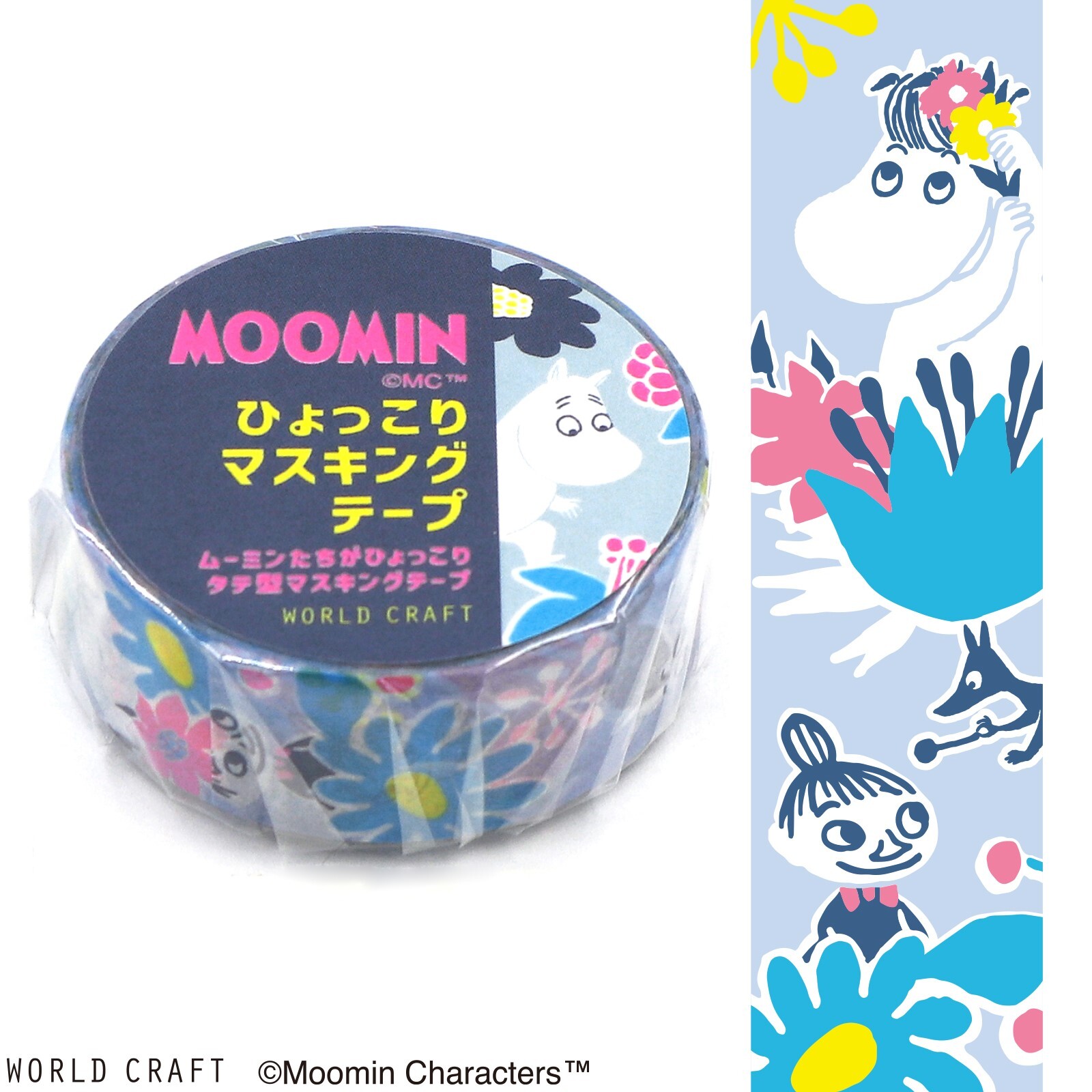 World Craft Moomin Washi Tape - Flowers