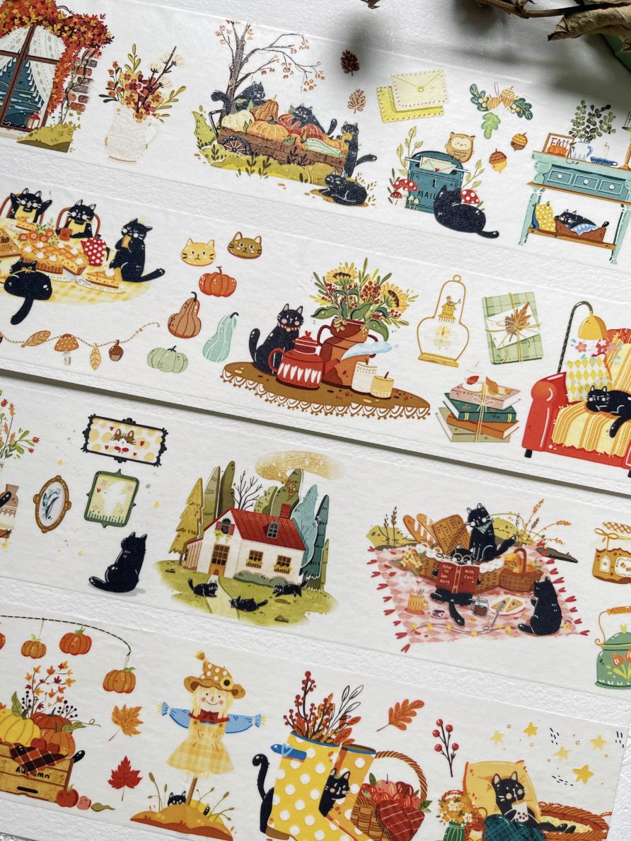 Xiami Studio Kiss-Cut PET Tape - Autumn elements