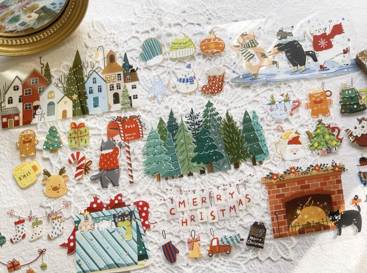 Xiami Studio Kiss-Cut PET Tape - Christmas Cat