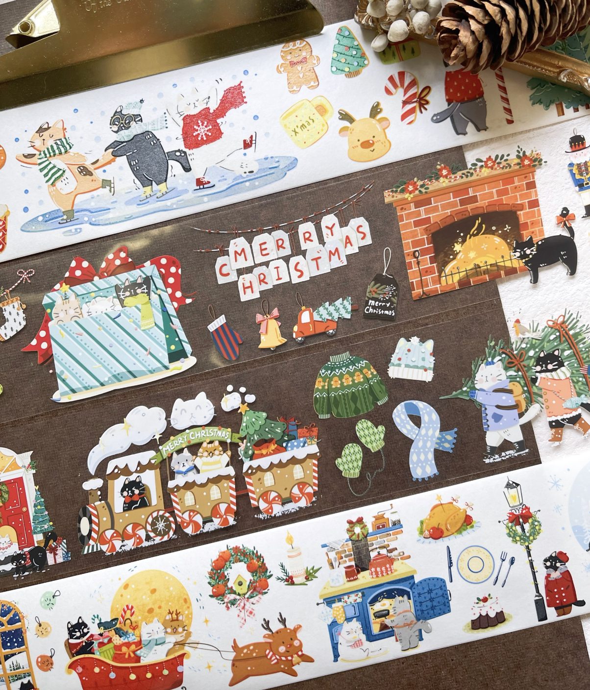 Xiami Studio Kiss-Cut PET Tape - Christmas Cat