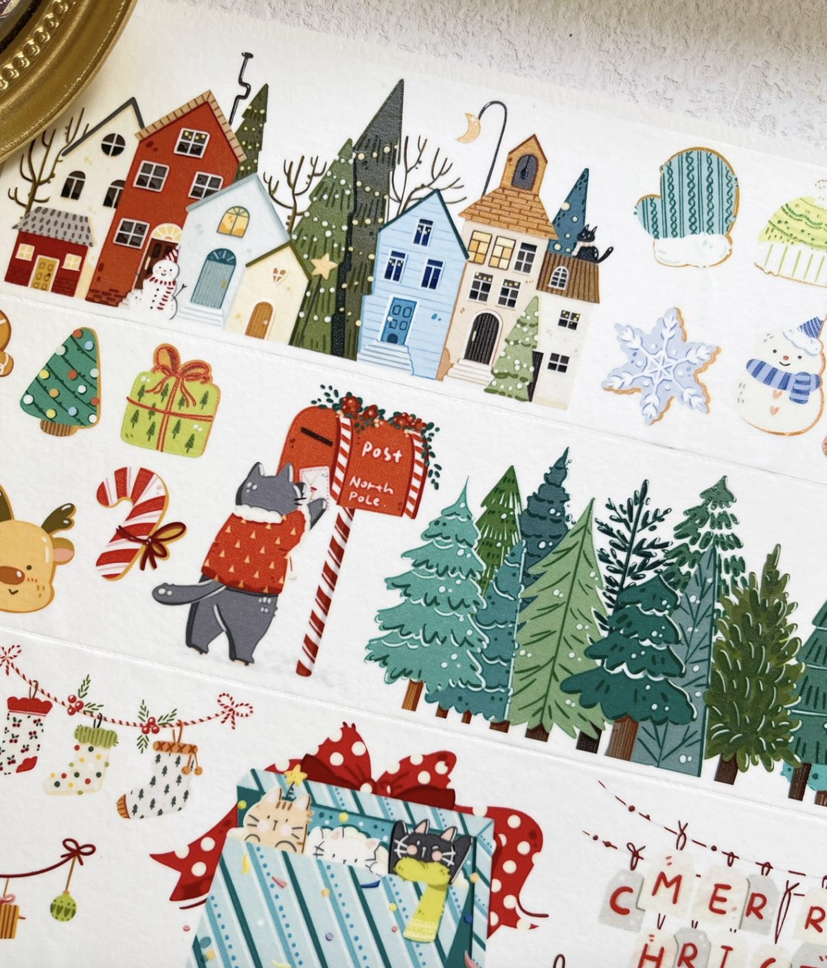 Xiami Studio Kiss-Cut PET Tape - Christmas Cat