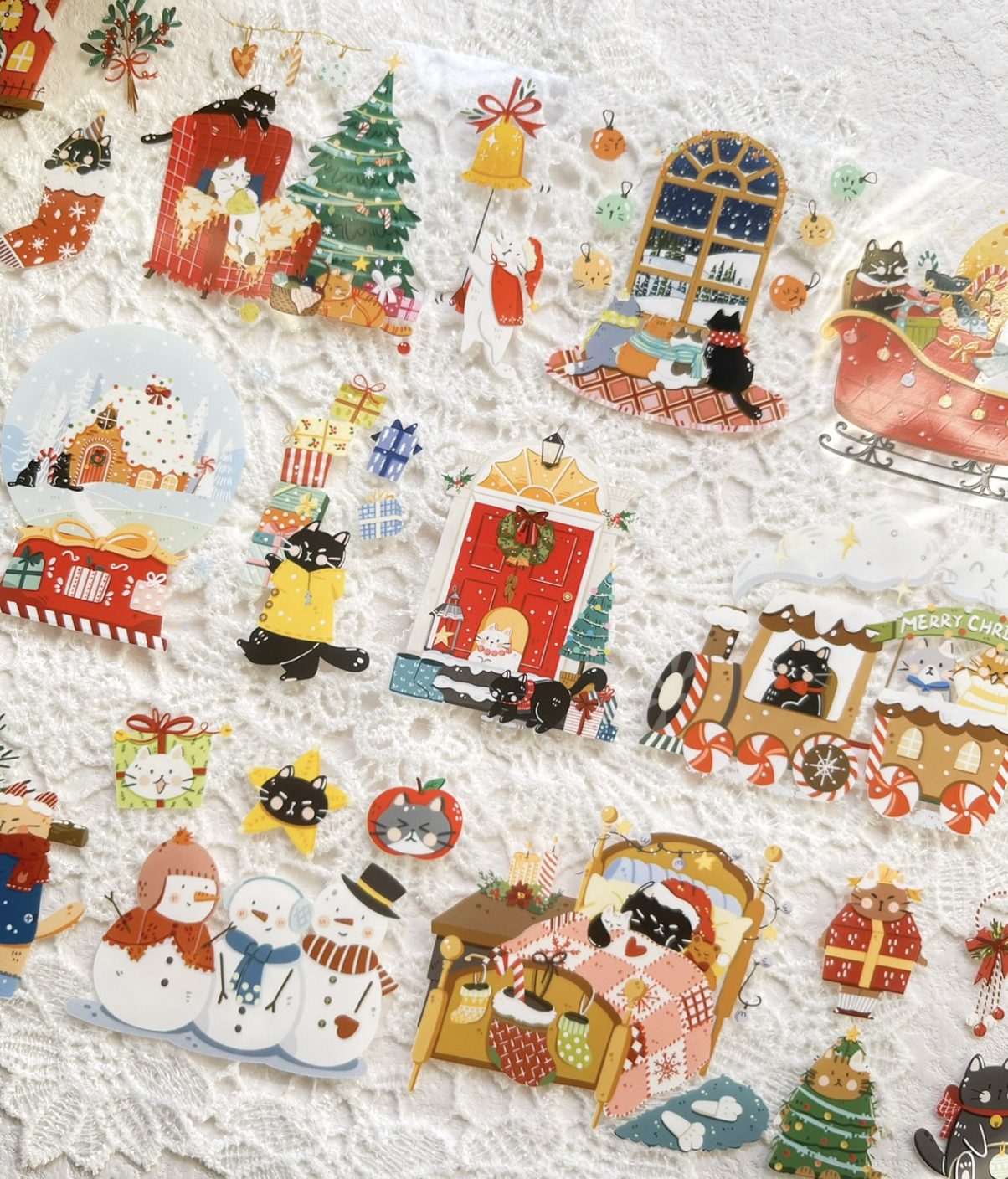 Xiami Studio Kiss-Cut PET Tape - Christmas Cat