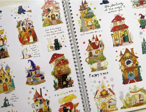 Xiami Studio Kiss-cut PET Tape - Fairy Tale Cottage