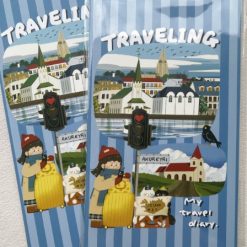 Xiami Studio Mixed Papers A5 Slim Notebook Traveling blue covers