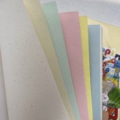 Xiami Studio Mixed Papers A5 Slim Notebook mixed pastel papers fanned out