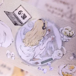 Xiaobaijia A Person’s Daily Life Kiss-Cut Tape — gallery