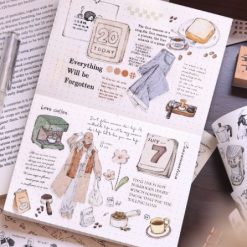 Xiaobaijia Coffee Time Kiss-Cut Tape