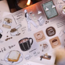 Xiaobaijia Coffee Time Kiss-Cut Tape