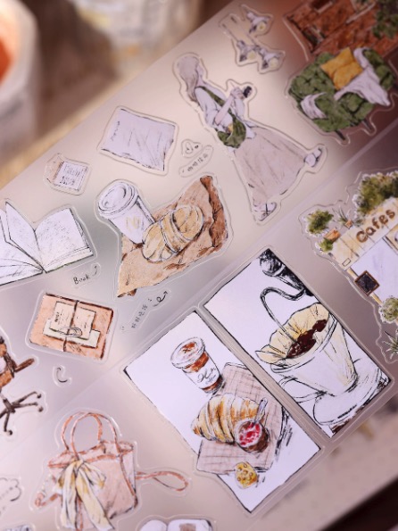Xiaobaijia Daily Life Kiss-Cut PET Tape