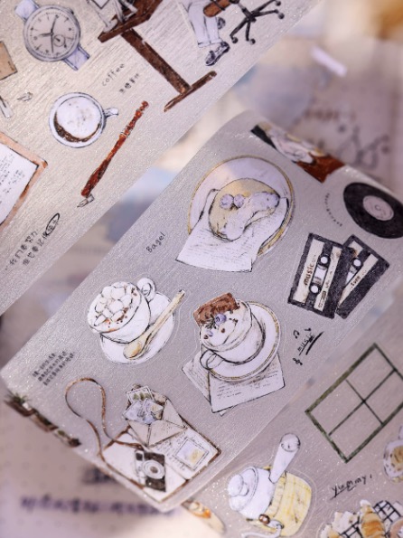 Xiaobaijia Daily Life Kiss-Cut PET Tape