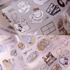 Xiaobaijia Daily Life Kiss-Cut PET Tape