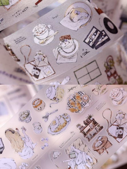 Xiaobaijia Daily Life Kiss-Cut PET Tape