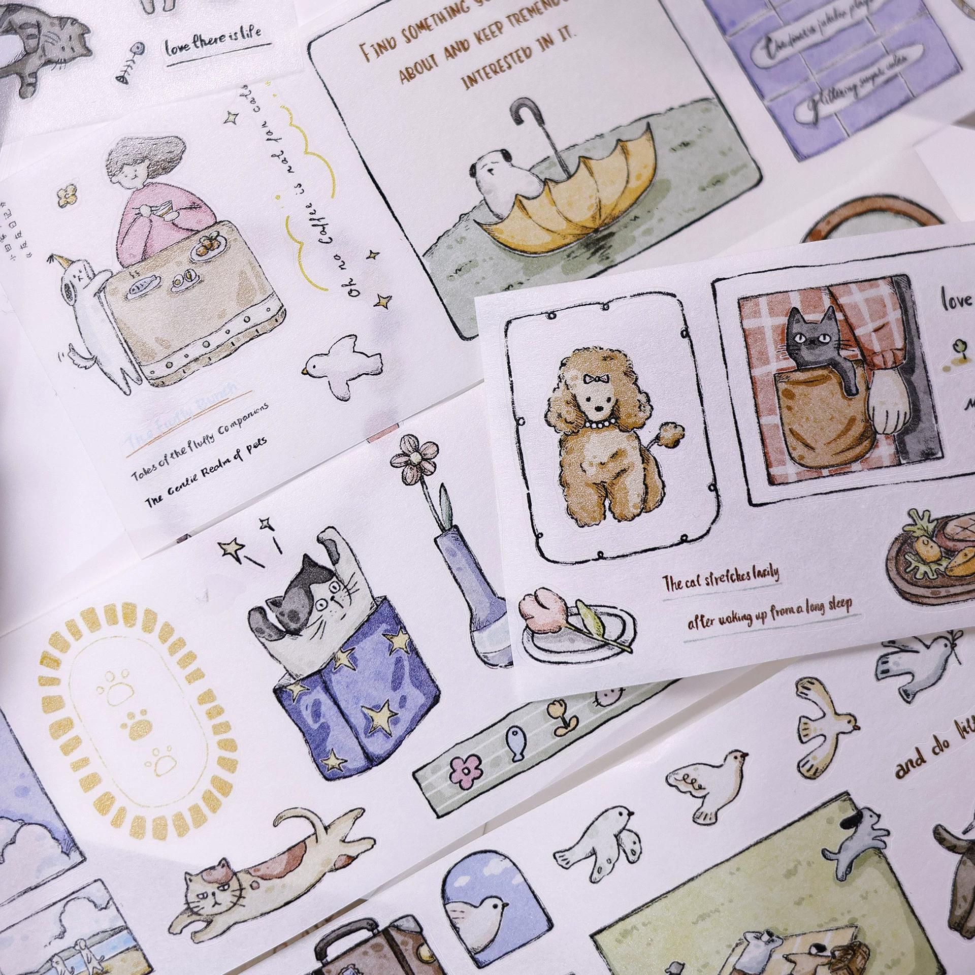 Xiaobaijia Furry Friends Kiss-Cut Tape — gallery