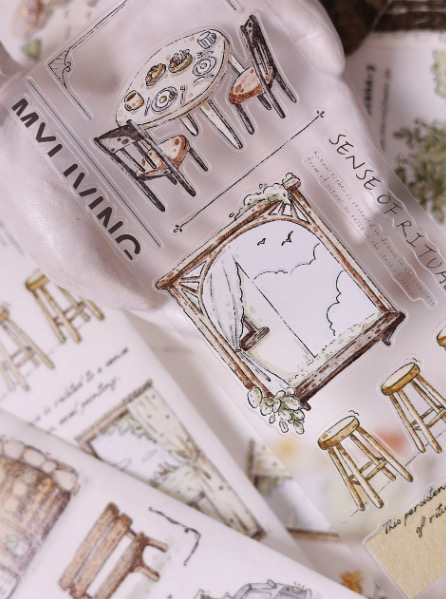 Xiaobaijia Quiet Elegance Kiss-Cut PET Tape